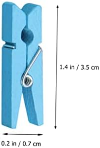 Toffıcu 30 adet Mini Karalama Defteri Mini Clothespins Craft Klipler Scrapbooking için Küçük Ahşap Elbise Mandalları Elbise Pin Ahşap
