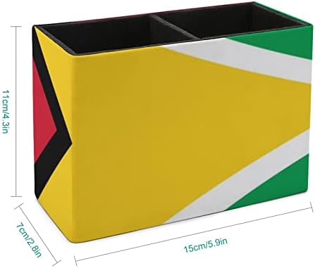 Guyana Bayrağı kalemlik Çok Fonksiyonlu masaüstü kalemi Bardak Masaüstü masaüstü düzenleyici Ofis Ev için Bir Boyut