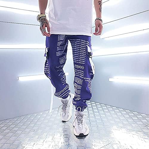 XYXIONGMAO Mor Hip Hop Streetwear Pantolon Jogger Moda Kargo Techwear Erkek Taktik Japon Tokyo Kadın Pantolon