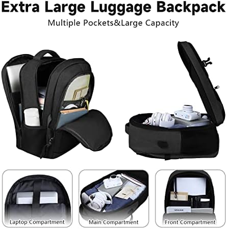 Lapsouno dizüstü bilgisayar seyahat sırt çantası, Dayanıklı Büyük 17 inç seyahat sırt çantası üzerinde taşımak, TSA Uçuş Onaylı Sırt