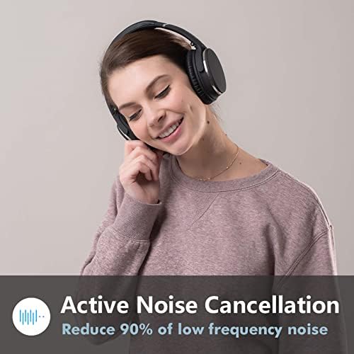 Srhythm NC25 Aktif Gürültü Önleyici Kulaklıklar Bluetooth 5.3, NiceComfort 25Pro ile ANC Stereo Kulaklık Paketi Aktif Gürültü Önleyici