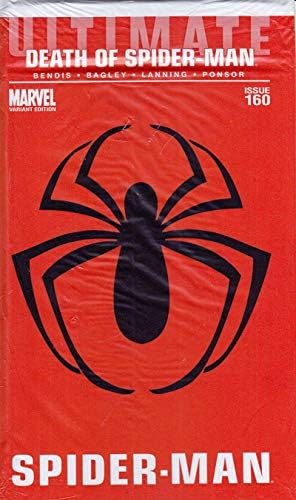 Ultimate Spider-Man 160A (çantada) VF / NM ; Marvel çizgi roman / Örümcek Adam'ın Ölümü Kırmızı