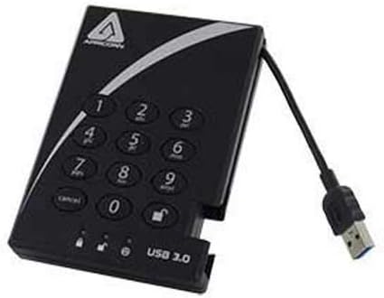 Aprıcorn Aegıs Asma Kilit-USB 3.0, A25-3PL256-1000 (R2) Taşınabilir HDD 500 GB HD2019