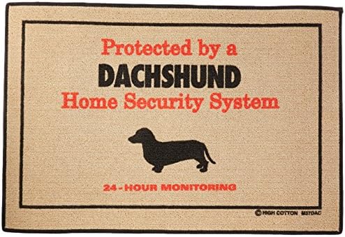 Yüksek Pamuklu Ev Güvenliği Dachshund Paspas
