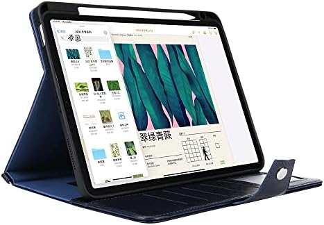 JH 20212020 iPad Pro 11 Kılıf, iPad 11 inç Kılıf ile kalemlik, Kickstand, Para Cebi, Omuz Askısı, El Kayışı Otomatik Uyku Uyandırma