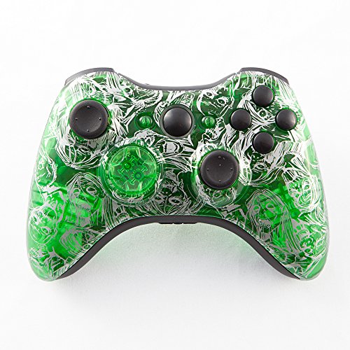 Gümüş Zombi Açık Yeşil Xbox 360 Denetleyici parça kiti