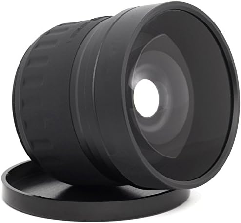 panasonic Lumix DMC-FZ40 ile uyumlu 0.21 x-0.22 x Yüksek Dereceli Balık Gözü Lens (Lens Adaptörü içerir)