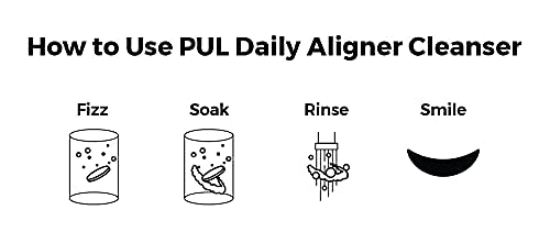 PUL tarafından Günlük hizalayıcı temizleyici tabletler - Kokuları Giderin Renk değişikliği lekeleri ve plak - Hizalayıcıları, tutucuları,