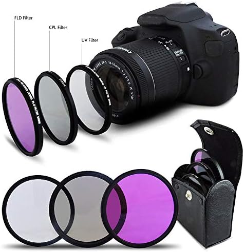 Premium Aksesuar KİTİ HD 4 K 8 K 16 K için Nikon D3400 D3500 D5600 D5300 ile 55mm Konu Lens