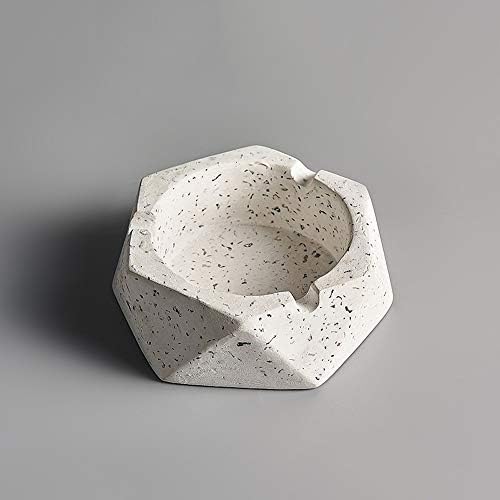 QUESHENG İskandinav Yaratıcı Çimento Küllük, Ev Dekorasyon Aksesuarları Küllük Oturma Odası Ofis Sehpa Dekorasyon