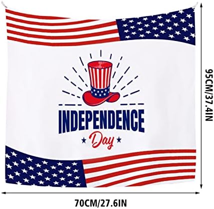 Parti Bayrakları Bir Dize ve Vatansever Fotoğraf Arka Plan Bez Bağımsızlık Günü Partisi Dekor Olay Süslemeleri