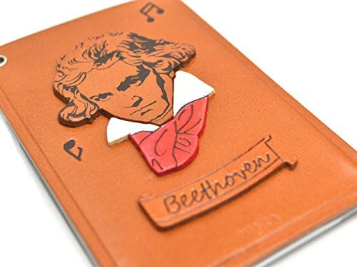 Beethoven Deri Kartlık/Kimlik/Kartlık/CaseVANCA Japonya'da üretilmiştir