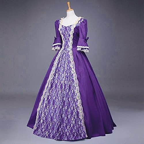 LMSXCT Bayan Rokoko Elbise Ortaçağ Rönesans 1800 s Elbise Victoria Balo Gotik Maxi Elbise Prenses Cosplay Kostümleri
