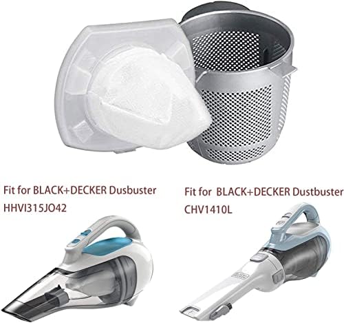 6 Paket Yedek filtre Black & Decker Elektrikli El Aletleri için VF110, Akülü Vakumla Uyumlu CHV1410L,CHV9610,CHV1210,CHV1410,CHV1410B,CHV1510,BDH2000L,90558113-01
