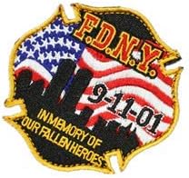 F. D. N. Y. 9-11-01 Düşmüş Kahramanlarımızın anısına Nakış Yama Askeri Taktik Moral Yama Rozetleri Amblemi Aplike Kanca Yamalar Giysi