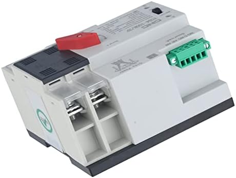 FEHAUK YCQ4-100R / 2 P 220 V Çift Güç Tek Fazlı Din Ray ATS Otomatik Transfer Elektrik Seçici Anahtarları Kesintisiz (Renk : YCQ4-100R-2P,