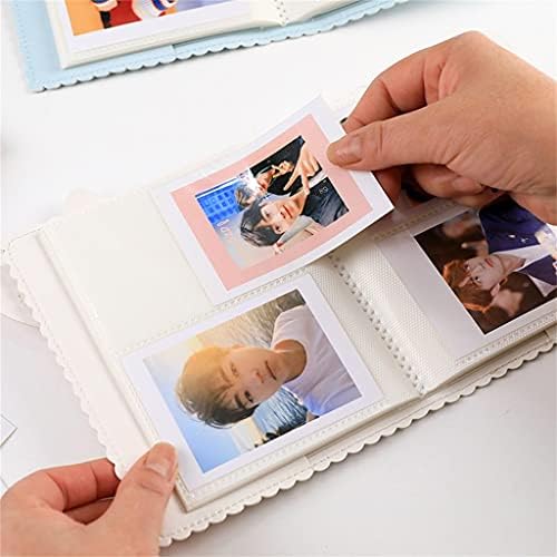 XBWEI Fotoğraf Albümü Kitap için Anında Kamera kart tutucu (Renk: Siyah, Boyutu: 3 inç 16 Sayfa)
