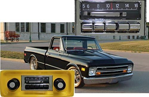 1967-1972 GMC Kamyonet ile uyumlu Özel Otomatik Ses Stereo, 300 watt Slidebar AM FM Araba Stereo / Radyo