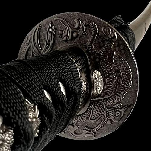 Japon Katana Son Samuray Kılıcı-Zoro Kılıç-Karbon Çelik Sahte Bıçak Ninja Katana Ahşap Ekran Standı ile birlikte Gelir Erkekler Kadınlar
