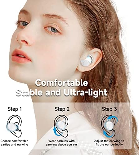 taopod Kablosuz Kulaklıklar, LED Ekranlı Bluetooth Kulaklık, 42 Saat Çalma Süresi, IPX7 Su Geçirmez, Derin Baslı Mini Kulaklık, Spor