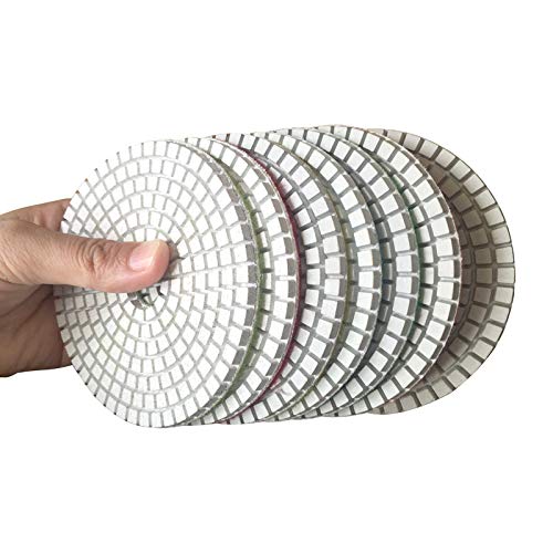 4 4 İnç Granit Mermer Lehçe ped Taş Beton Zımpara diski 275 Adet Aşındırıcı Disk Taşlama Pedleri ile Çalışmak Flor Kiremit Taşlama