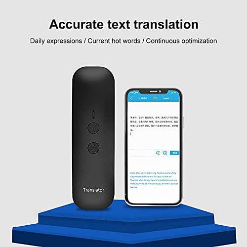WENLII 5.0 Şarj Edilebilir Hızlı Bağlantı Mini Taşınabilir Ses Çoklu Dil Akıllı Çevirmen Yurtdışı İş Toplantısı için (Renk : Turuncu)
