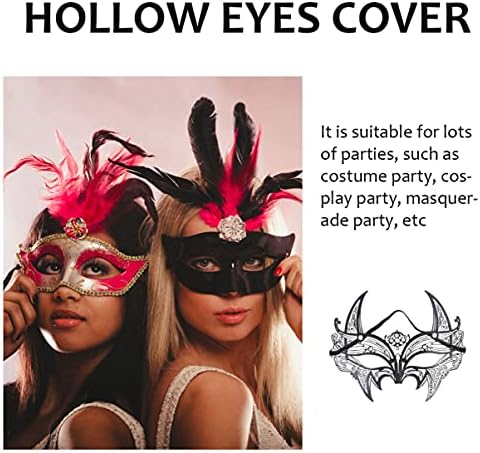 TENDYCOCO Cosplay Kıyafetler için 3 adet Maske Parti Sahne Malzemeleri Metal Gözler Aksesuar Göz Kapağı Kostüm Masquerade Yüz Dekor