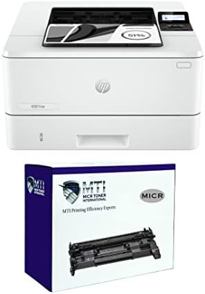 MICR Toner Uluslararası Lazer 4001ne MICR Yazıcı Paketi ile 1 MTI W1480A 148A MICR Başlangıç Toner Kartuşu (2 Ürün)