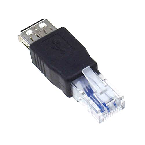 2 adet USB Tip A Dişi RJ45 Erkek ethernet adaptörü Yönlendirici Konektörü Priz
