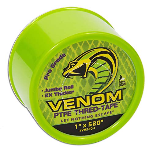 Gasoila Venom PTFE Şerit Bant, 1 Genişlik x 520 Uzunluk, Üniversal PTFE Dişli Bant, VM520-1, Beyaz
