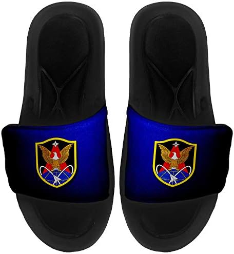 ExpressİtBest Yastıklı Kaydırmalı Sandaletler / Erkekler, Kadınlar ve Gençler için Kaydıraklar-ABD Ordusu Uzay ve Füze Savunma Komutanlığı