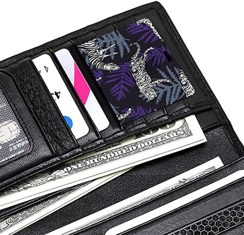 Parlak Leopar Zebra Kaplan USB 2.0 Flash sürücüler Memory Stick Kredi Kartı Şekli