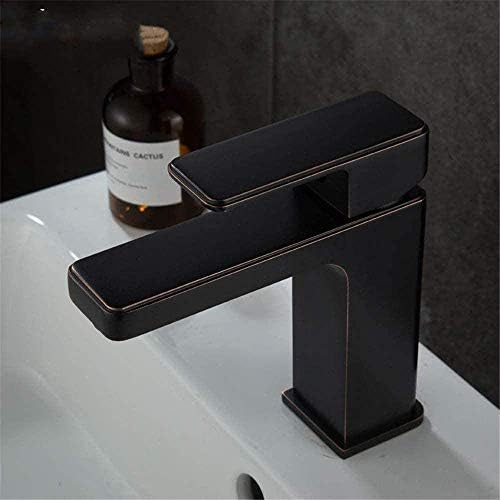 NZDY Musluk Antika Siyah Bakır Mutfak banyo muslukları Musluklar Pirinç Ayna Cilalı Bronz Banyo Musluk Sıcak Soğuk Duş musluk bataryası