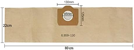TİFFİE 15 Adet elektrikli süpürge torbası ile Uyumlu Karcher 6.959-130.0 filtre torbaları ile Uyumlu A2201 WD3 Kağıt Torba ıslak ve