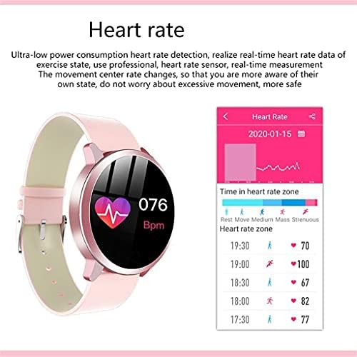XDCHLK Moda Kadın akıllı saat Su Geçirmez Kalp Hızı Kan Basıncı Monitörü akıllı saat Hediye Bayanlar için İzle Bilezik ( Renk : Siyah-Jojo'nun