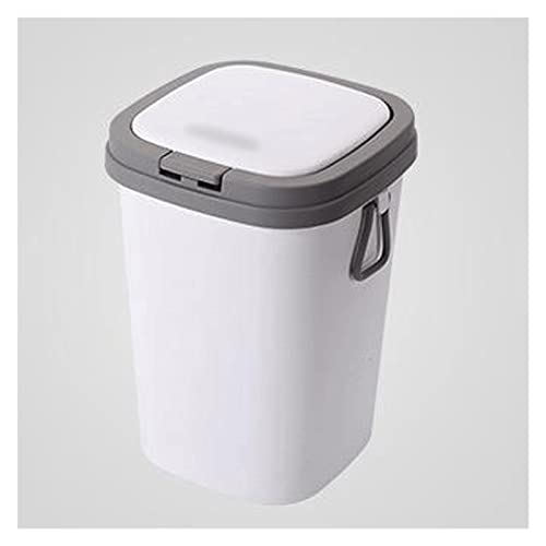 UXZDX Yeni çöp tenekesi Oturma Odası Mutfak Banyo Tuvalet Dar çöp tenekesi Basın Tipi Depolama Kağıt sepeti kapaklı çöp tenekesi (Renk