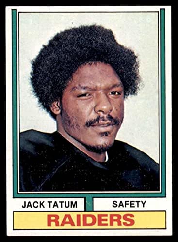 1974 Topps 14 Jack Tatum Oakland Akıncıları (Futbol Kartı) ESKİ / MT + Akıncılar Ohio St