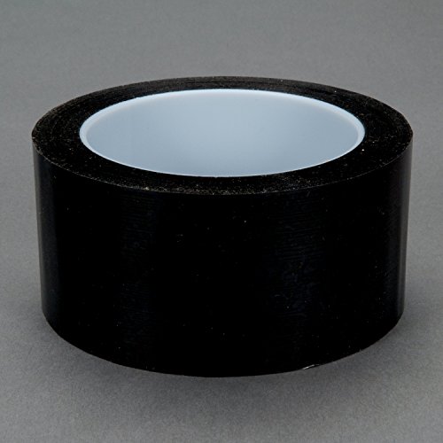 3M ™ Polyester Film Bant 850 Siyah, 1/2 inç x 360 yd, kasa başına 18 Plastik Çekirdek