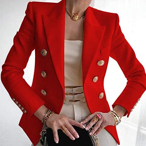 Kadın Takım Elbise Ceket Zarif İş İş Rahat Blazer Ceket Bayan Düz Renk Düğmesi Şal Yaka Hırka Dış Giyim