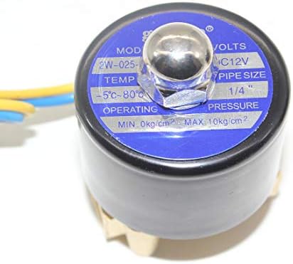 Beduan Pirinç Mini Elektrikli Solenoid Valf, 12 V 1/4 Hava vana kontrolü Akış Normalde Kapalı Hava Su Yağ Yakıt