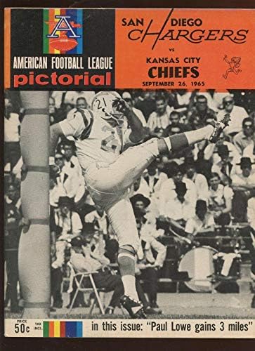 26 Eylül 1965 AFL Programı San Diego Chargers'taki Kansas City Chiefs EXMT-NFL Programları
