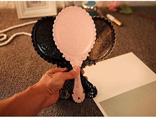 ISMARLAMA makyaj masası aynası makyaj masası aynası Vintage El Aynası El Aynası Retro Yuvarlak Cam Ayna Taşınabilir Kozmetik Ayna Kadınlar