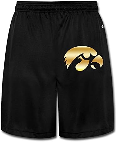 Erkek Iowa Hawkeyes Altın Stil Logo egzersiz pantolonları Şort
