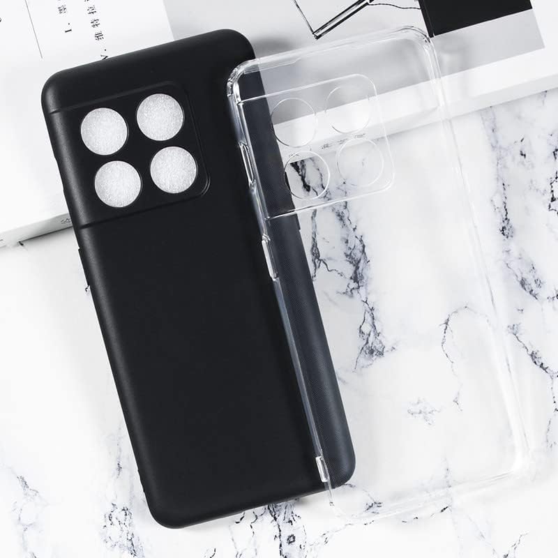 AQGG 2 Paket Temperli Cam Filmi + Kapak için OnePlus 10T [6.70], 9H Sertlik Ekran Koruyucu ve Yumuşak silikon kılıf Tampon Kabuk Şeffaf