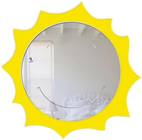 Mungai Aynalar 0344 Mutlu Güneş Akrilik Ayna, 60 cm, 60 cm