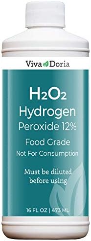 Viva Doria H2O2 Hidrojen Peroksit Yüzde 12 Sulu Çözelti-Gıda Sınıfı, 16 Fl Oz, 4 Paket (Toplam: 64 Fl Oz)