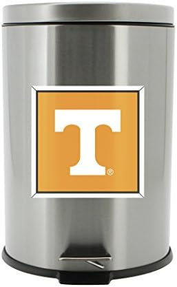 NCAA Tennessee Gönüllüleri Ayak Pedallı Paslanmaz Çelik Çöp Kutusu, 20 Litre