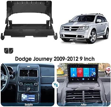 Dodge Journey 2009-2012 için 9 inç Araba Radyo Fasya Paneli Stereo Çerçeve
