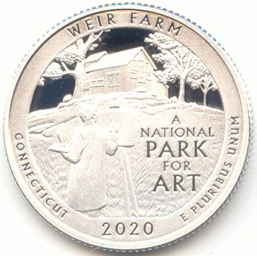 2020 S Gümüş Washington Savak Çiftliği Ulusal Tarihi Sit Alanı, Connecticut Amerika Güzel Çeyrek Kanıtı