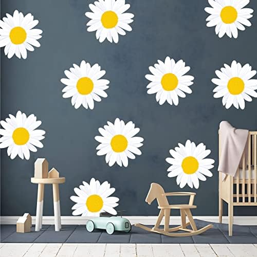 Büyük Papatya Çiçekler Duvar Çıkartması Çocuk Kreş Duvar Sanatı Yatak Odası Oturma Odası Sınıf Dekor Çiçek Vinil Duvar Çıkartmaları